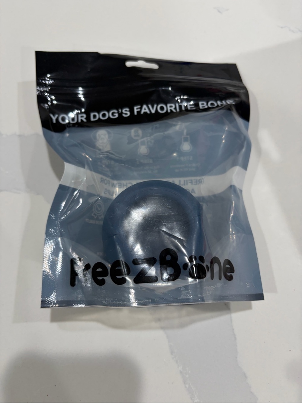 Freezball Refillable Dog Chew - Navy